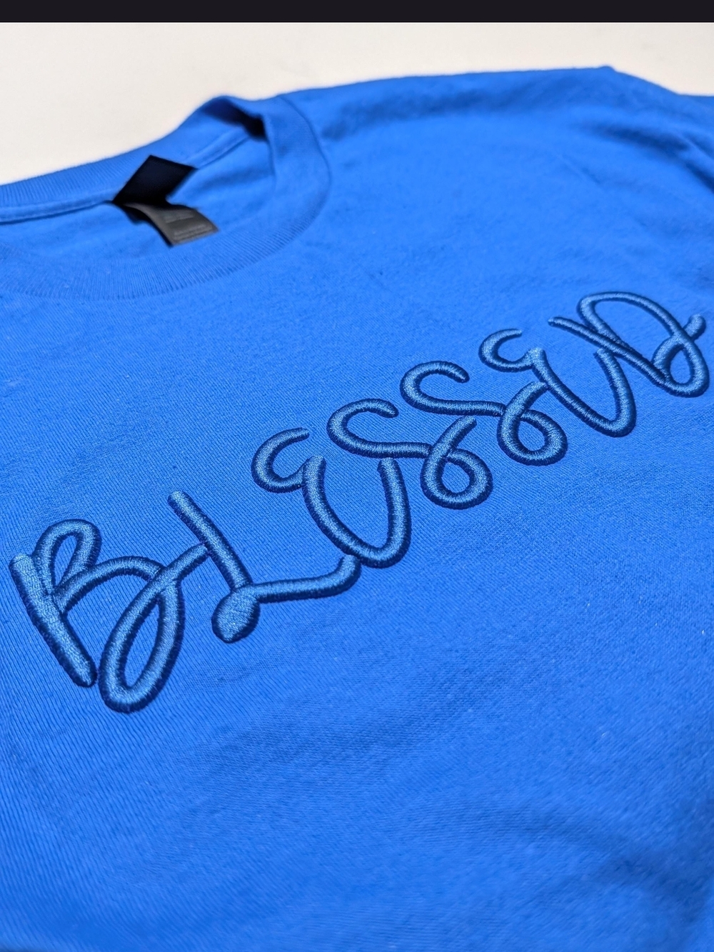 3D Embroidered Blessed T-Shirt